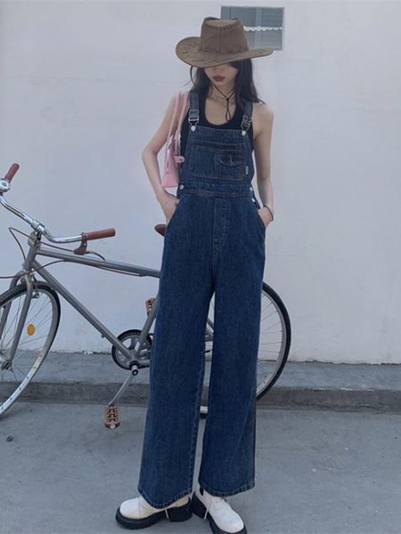 women's jeans korean straight pants salt suspenders summer thin small loose, Blue
women's jeans korean straight pants salt suspenders summer thin small loose, Blue