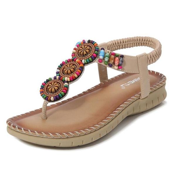women summer sandals female shoes bohemia beaded wood bead buckle casual leisure ladies slip on sandalias qq674, Black
women summer sandals female shoes bohemia beaded wood bead buckle casual leisure ladies slip on sandalias qq674, Black
