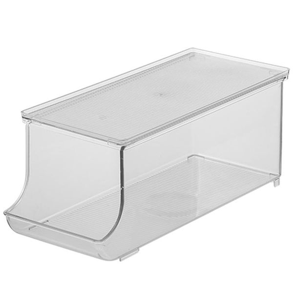 storage bottles & jars fridge bin bpa-plastic beverage can organizer with lid, refrigerator organizer, clear, food pantry rack
storage bottles & jars fridge bin bpa-plastic beverage can organizer with lid, refrigerator organizer, clear, food pantry rack