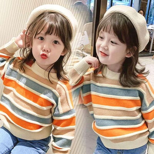 girl's sweater pullover rainbow girl foreign style children's baby autumn and winter princess fashion top, Blue
girl's sweater pullover rainbow girl foreign style children's baby autumn and winter princess fashion top, Blue