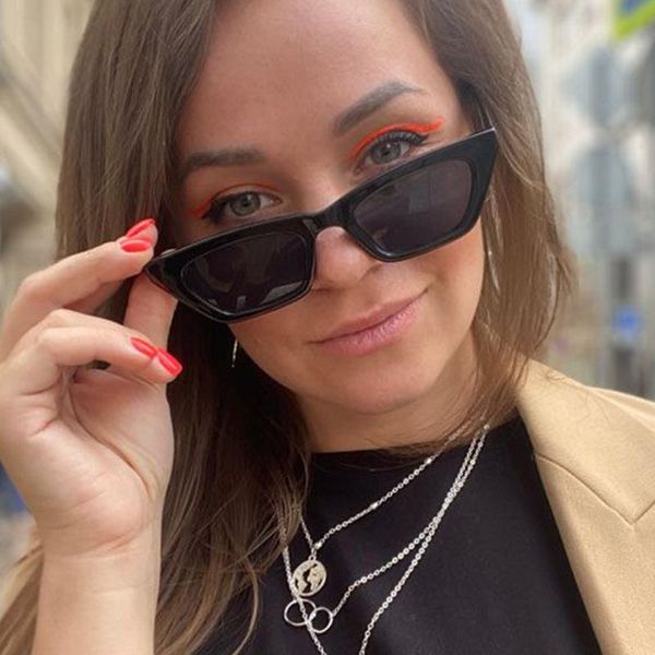 small cat eyes shades for women sunglasses ladies vintage rectangle sun glasses female 2021 summer zonnebril dames, White;black
small cat eyes shades for women sunglasses ladies vintage rectangle sun glasses female 2021 summer zonnebril dames, White;black