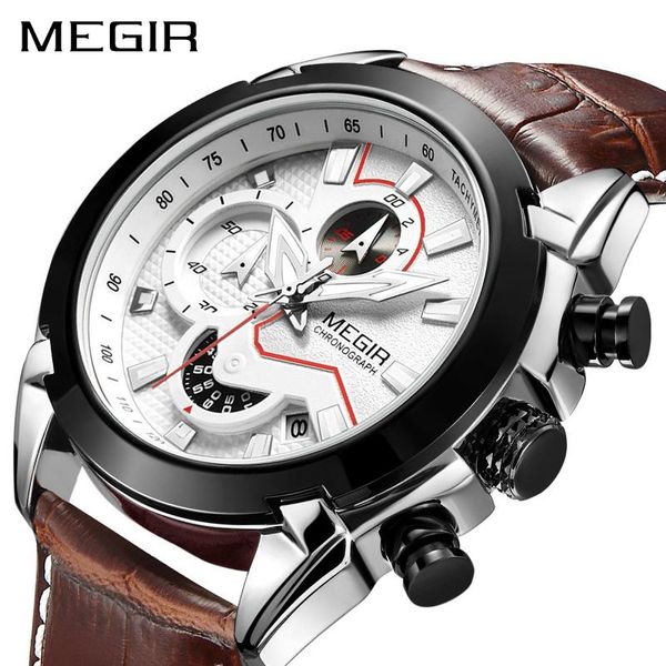 wristwatches megir military sport watch men leather army quartz watches clock creative chronograph relogio masculino, Slivery;brown
wristwatches megir military sport watch men leather army quartz watches clock creative chronograph relogio masculino, Slivery;brown