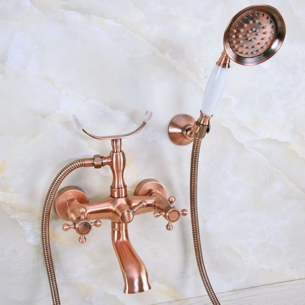 antique red copper brass double cross handles wall mounted bathroom clawfoot bathtub tub faucet mixer tap w/hand shower ana358 sets
antique red copper brass double cross handles wall mounted bathroom clawfoot bathtub tub faucet mixer tap w/hand shower ana358 sets