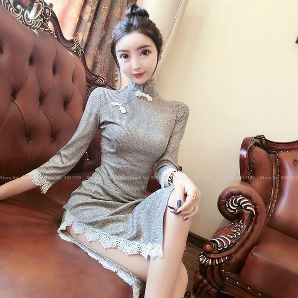 women korean elegant wedding evening dress chinese style slim cheongsam lady vintage retro split qipao party club bodycon ethnic clothi, Red
women korean elegant wedding evening dress chinese style slim cheongsam lady vintage retro split qipao party club bodycon ethnic clothi, Red