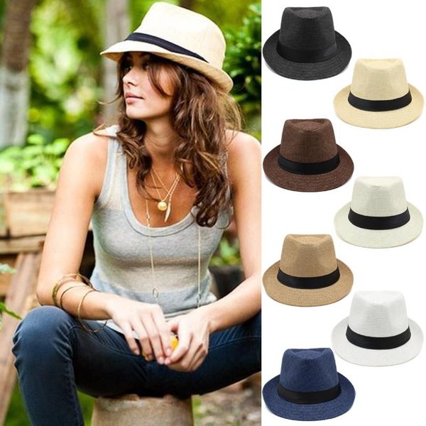 wide brim hats 2 sizes parent-child men women kids children straw fedora summer trilby sunhat jazz caps beach outdoor travel, Blue;gray
wide brim hats 2 sizes parent-child men women kids children straw fedora summer trilby sunhat jazz caps beach outdoor travel, Blue;gray