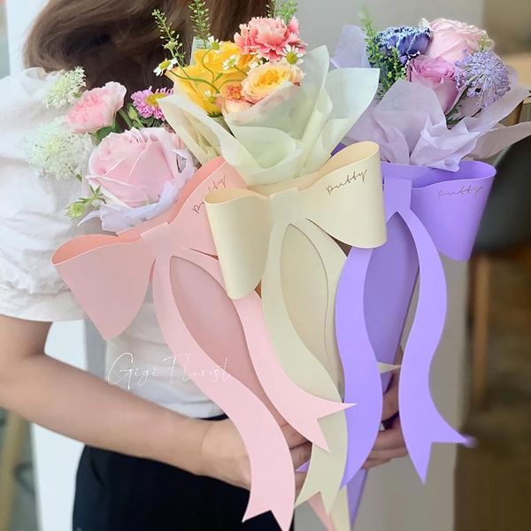 gift wrap 1pc bow bag flower packing box wedding valentine's day party rose shop folding carton boxes
gift wrap 1pc bow bag flower packing box wedding valentine's day party rose shop folding carton boxes