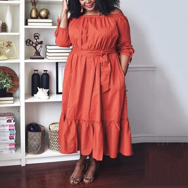 casual dresses 2021 autumn spring long dress orange off the shoulder high waisted loose fashion elegant evening night party vestido, Black;gray
casual dresses 2021 autumn spring long dress orange off the shoulder high waisted loose fashion elegant evening night party vestido, Black;gray