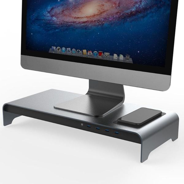 hubs smart base aluminum alloy computer lapstand with 4 usb 3.0 port as99 
hubs smart base aluminum alloy computer lapstand with 4 usb 3.0 port as99