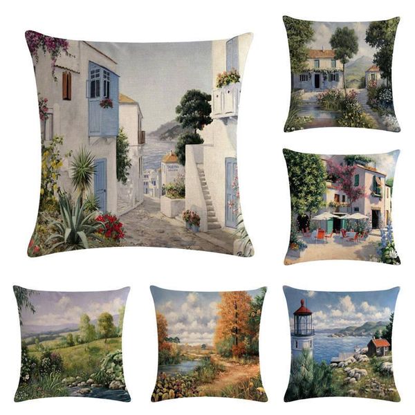 european style landscape oil painting pillow 45*45cm pillowcase cushion cover office home sofa bed decorative cushion case
european style landscape oil painting pillow 45*45cm pillowcase cushion cover office home sofa bed decorative cushion case
