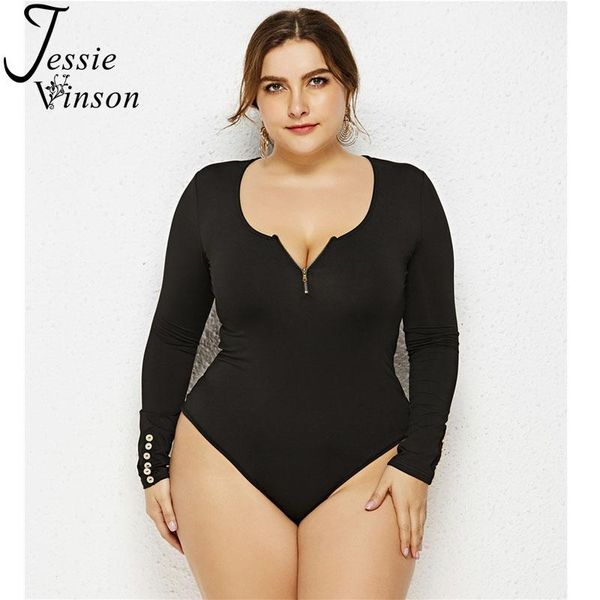 women's jumpsuits & rompers jessie vinson plus size long sleeve o-neck zipper skinny bodysuit women black romper 4xl 5xl female bodysui, Black;white
women's jumpsuits & rompers jessie vinson plus size long sleeve o-neck zipper skinny bodysuit women black romper 4xl 5xl female bodysui, Black;white