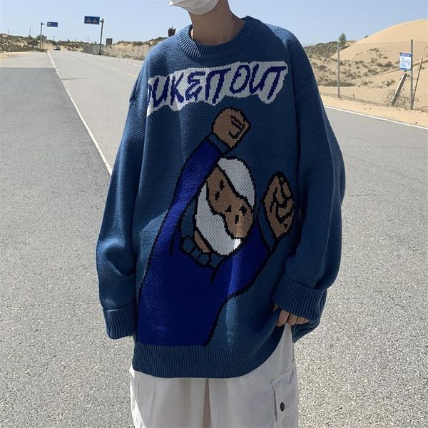 men's sweaters 21 hong kong style large size sweater, cartoon casual jacket, sweater, White;black
men's sweaters 21 hong kong style large size sweater, cartoon casual jacket, sweater, White;black
