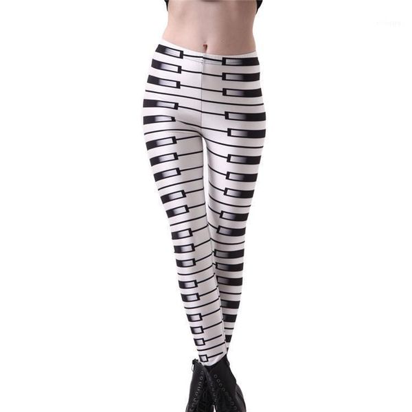 women's leggings fashion women white piano keyboard print slim fit thin elastic polyester party pants casual trousers drop, Black
women's leggings fashion women white piano keyboard print slim fit thin elastic polyester party pants casual trousers drop, Black