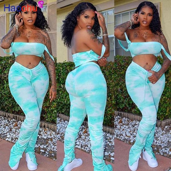 tie dye 2 piece set women summer matching sets off shoulder crop stacked pants suits two club outfits women's tracksuits, Gray
tie dye 2 piece set women summer matching sets off shoulder crop stacked pants suits two club outfits women's tracksuits, Gray