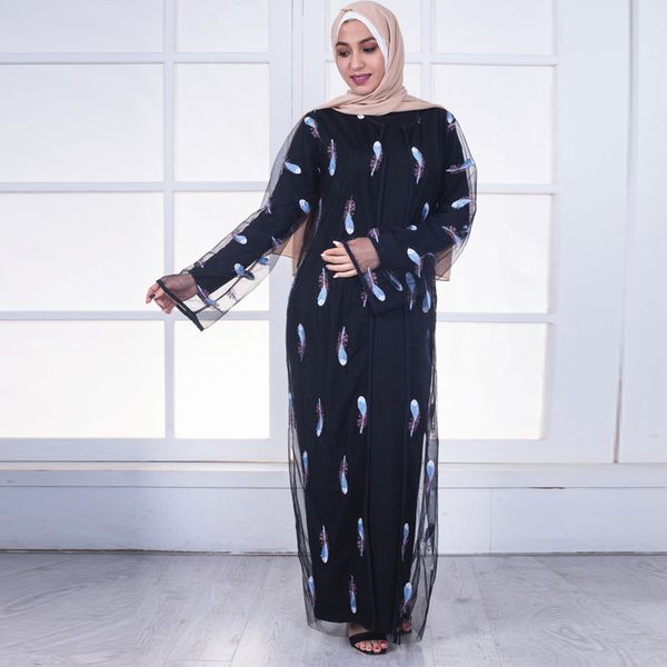 plus size 2021 ropa de mujer abaya muslim women long embroidery patchwork chiffon mesh kimono cardigan chiffon blouse clothing, Red
plus size 2021 ropa de mujer abaya muslim women long embroidery patchwork chiffon mesh kimono cardigan chiffon blouse clothing, Red