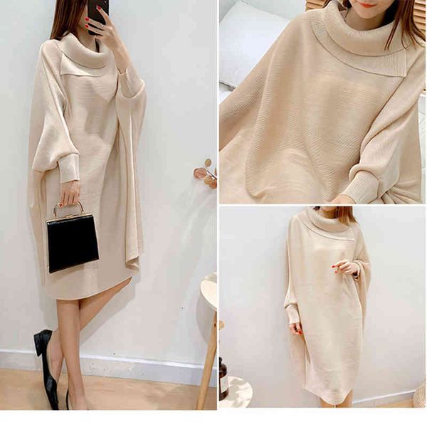 casual dresses popolle fashion loose pleated women's bat sleeve lapel plus size ladies korean clothing xxj7, Black;gray
casual dresses popolle fashion loose pleated women's bat sleeve lapel plus size ladies korean clothing xxj7, Black;gray