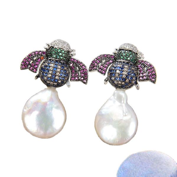 guaiguai jewelry white coin pearl white gold plated battle cz earrings handmade for women real gems stone lady fashion jewellry, Silver
guaiguai jewelry white coin pearl white gold plated battle cz earrings handmade for women real gems stone lady fashion jewellry, Silver