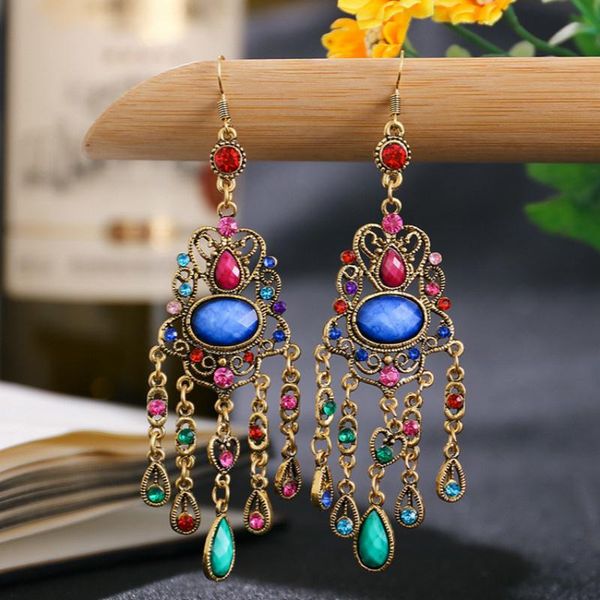 dangle & chandelier ethnic vintage earrings 2021 women bohemian retro alloy hollow out rhinestone resin gem long boho jewelry pendientes, Silver
dangle & chandelier ethnic vintage earrings 2021 women bohemian retro alloy hollow out rhinestone resin gem long boho jewelry pendientes, Silver