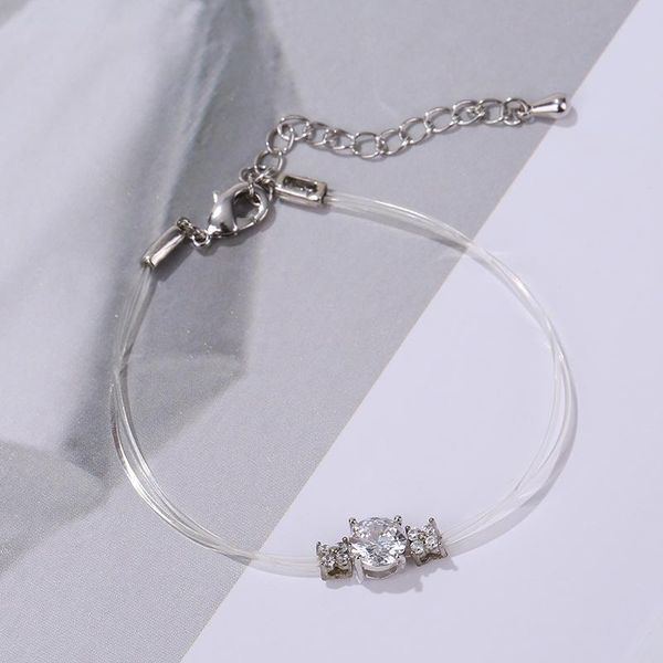 charm bracelets bracelet transparent fishing line invisible ladies fashion zircon pendant jewelry accessories, Golden;silver
charm bracelets bracelet transparent fishing line invisible ladies fashion zircon pendant jewelry accessories, Golden;silver