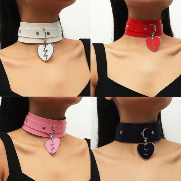 chokers 4colors fashion punk necklace gothic pu leather heart round spike collar choker women body jewelry, Golden;silver
chokers 4colors fashion punk necklace gothic pu leather heart round spike collar choker women body jewelry, Golden;silver