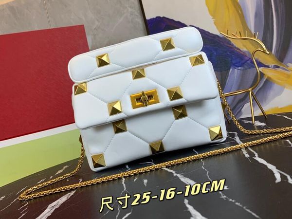 realfine888 3a v0182 25cm women's medium roman studs shoulder bags chain fashion handbags crochet purse with dust bag
realfine888 3a v0182 25cm women's medium roman studs shoulder bags chain fashion handbags crochet purse with dust bag