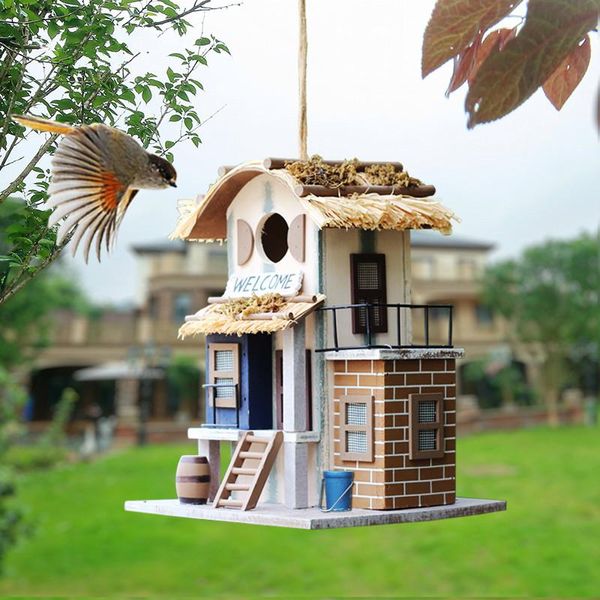 bird house nest villa handmade wood creative and cute home outdoor decorations forest park wild protection wf cages
bird house nest villa handmade wood creative and cute home outdoor decorations forest park wild protection wf cages