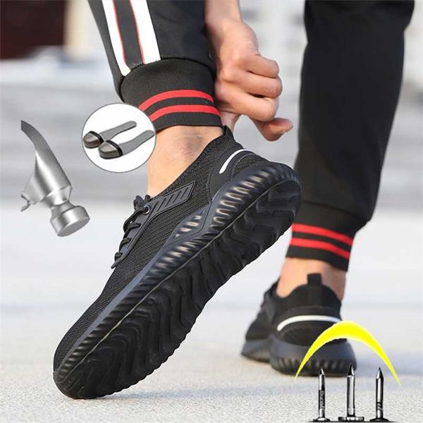 breathable safety shoes men's sports anti-smash and anti-stab steel toe cap work shoes safety shoes 211106, Black
breathable safety shoes men's sports anti-smash and anti-stab steel toe cap work shoes safety shoes 211106, Black