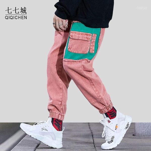 pant mens denim harajuku hip hop patchwork harem pants jean ripped vintage streetwear jeans multi pockets jogger trousers men's, Black
pant mens denim harajuku hip hop patchwork harem pants jean ripped vintage streetwear jeans multi pockets jogger trousers men's, Black