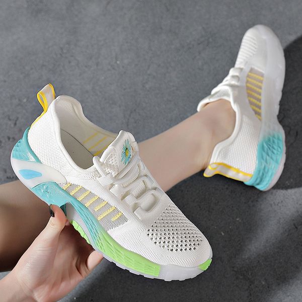 2021 korean versatile sports breathable women's single shoes shallow lace up small white flying weaving casual father women, Black;white
2021 korean versatile sports breathable women's single shoes shallow lace up small white flying weaving casual father women, Black;white