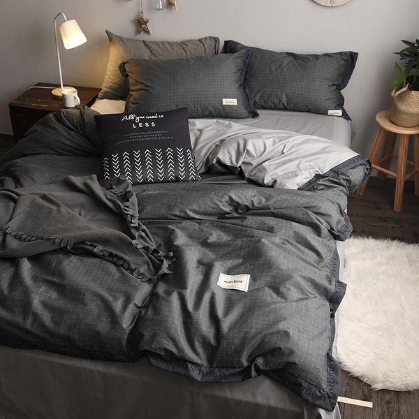 bedding sets nordic contracted black cotton sheets 4 single bed quilt cover 1.5 m1.8 student dormitory
bedding sets nordic contracted black cotton sheets 4 single bed quilt cover 1.5 m1.8 student dormitory