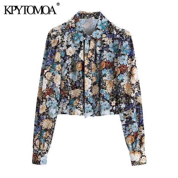 kpytomoa women 2021 fashion with bow tie floral print cropped blouses vintage long sleeve button-up female shirts chic 210317, White
kpytomoa women 2021 fashion with bow tie floral print cropped blouses vintage long sleeve button-up female shirts chic 210317, White