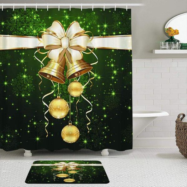 fabric shower curtain and mats set,christmas theme golden balls bell,waterproof bath curtains with 12 hooks,non slip rugs
fabric shower curtain and mats set,christmas theme golden balls bell,waterproof bath curtains with 12 hooks,non slip rugs