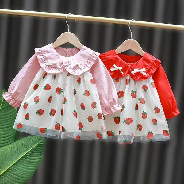 girl's dresses 2021 born baby girls dress summer clothes casual toddler strawberry for girl clothing long sleeve princess, Red;yellow
girl's dresses 2021 born baby girls dress summer clothes casual toddler strawberry for girl clothing long sleeve princess, Red;yellow