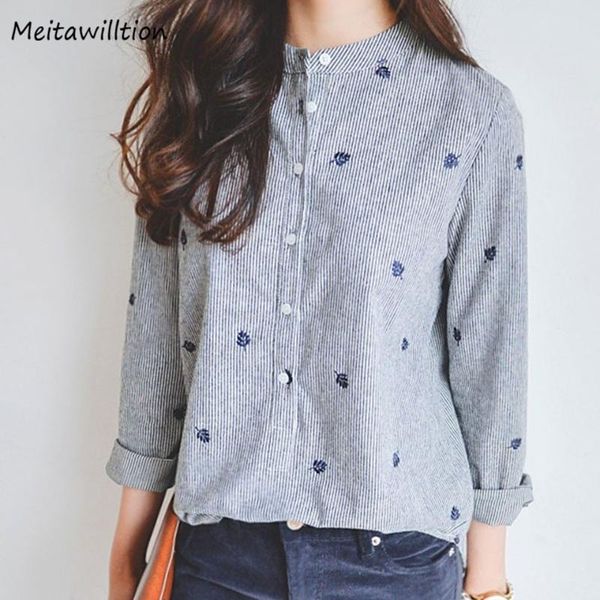 long sleeve casual stripe women embroidery blouse shirt female o neck korean shirts elegant ladies officr women's blouses &, White
long sleeve casual stripe women embroidery blouse shirt female o neck korean shirts elegant ladies officr women's blouses &, White