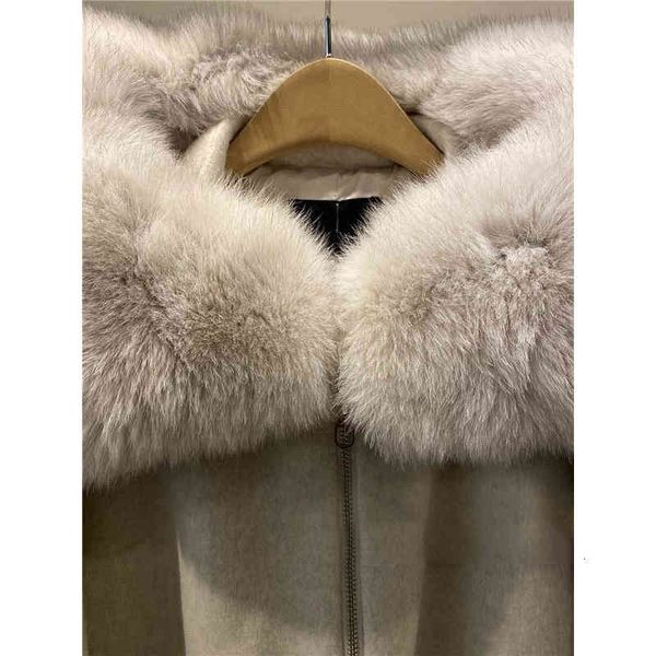 women's jackets natural warm coats from the cashmere zipper of women with real hood outwear long winter woolen, Black;brown
women's jackets natural warm coats from the cashmere zipper of women with real hood outwear long winter woolen, Black;brown