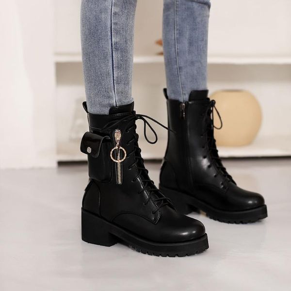boots 2021 punk brand ins high square heel platform round toe zip women shoes fashion ankle plus size 34-47, Black
boots 2021 punk brand ins high square heel platform round toe zip women shoes fashion ankle plus size 34-47, Black