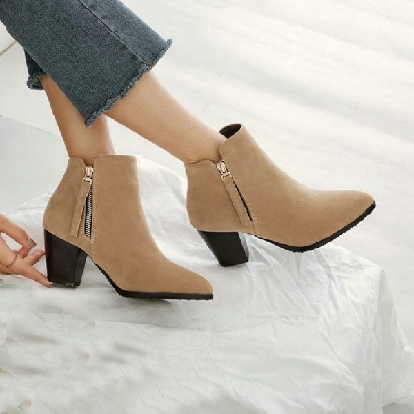 boots zawsthia 2021 winter faux suede nubuck leather women cowboy zipper tassel female high heels ankle small size 33-46, Black
boots zawsthia 2021 winter faux suede nubuck leather women cowboy zipper tassel female high heels ankle small size 33-46, Black