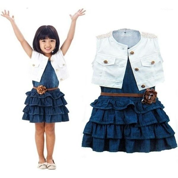 clothing sets dress + jacket 2 piece suit girl summer vest jeans selling clothes suitable for 2-7 years old1, White
clothing sets dress + jacket 2 piece suit girl summer vest jeans selling clothes suitable for 2-7 years old1, White