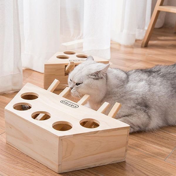 cat toys toy hunt chase mouse solid wooden interactive maze pet hit hamster with 3/5-holed hole catch bite catnip
cat toys toy hunt chase mouse solid wooden interactive maze pet hit hamster with 3/5-holed hole catch bite catnip