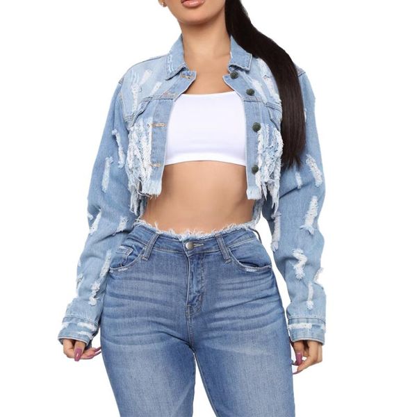 women's jackets 2021 slim short denim coats cutout 5xl oversized spring jacket streetwear classic veste femme mujer, Black;brown
women's jackets 2021 slim short denim coats cutout 5xl oversized spring jacket streetwear classic veste femme mujer, Black;brown