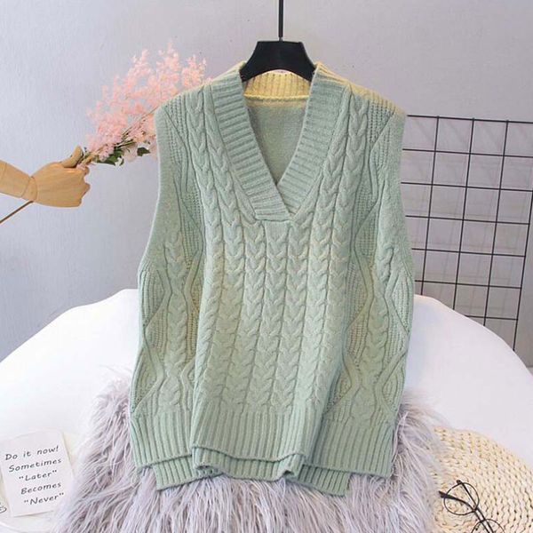 2021 autumn sweater vest women v-neck knitted vest female waistcoat ladies spring sleeveless jacket women black white, Tan;black
2021 autumn sweater vest women v-neck knitted vest female waistcoat ladies spring sleeveless jacket women black white, Tan;black