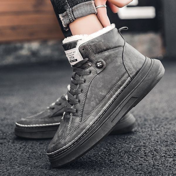 2021 winter high-shoes casual cotton shoes all-match fashion sneaker outdoor trend mens walking sneaker plus cashmere
2021 winter high-shoes casual cotton shoes all-match fashion sneaker outdoor trend mens walking sneaker plus cashmere