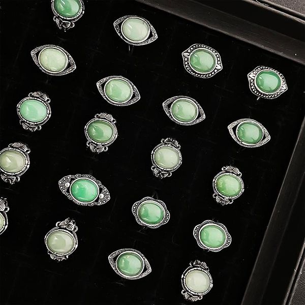 wedding rings fashion luxury bohemian green natural stone ring for women alloy open party adjustable jewelry gift wholesale, Slivery;golden
wedding rings fashion luxury bohemian green natural stone ring for women alloy open party adjustable jewelry gift wholesale, Slivery;golden