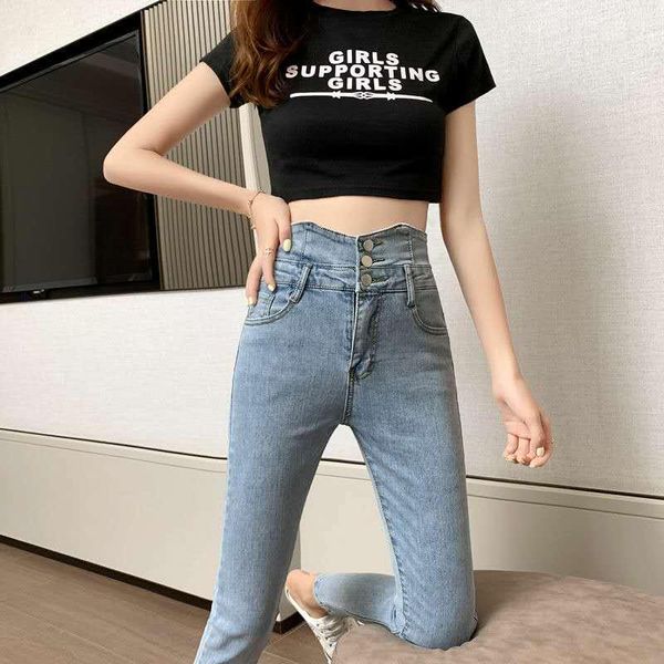 women's jeans 2021 high waist pencil woman girlfriends casual pants full-length deep grey denim, Blue
women's jeans 2021 high waist pencil woman girlfriends casual pants full-length deep grey denim, Blue