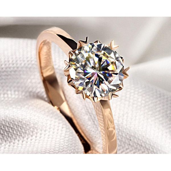 cluster rings 14k rose gold ring custom made snowflake shape moissanite jewelry excellent round cut engagement anniversary, Golden;silver
cluster rings 14k rose gold ring custom made snowflake shape moissanite jewelry excellent round cut engagement anniversary, Golden;silver