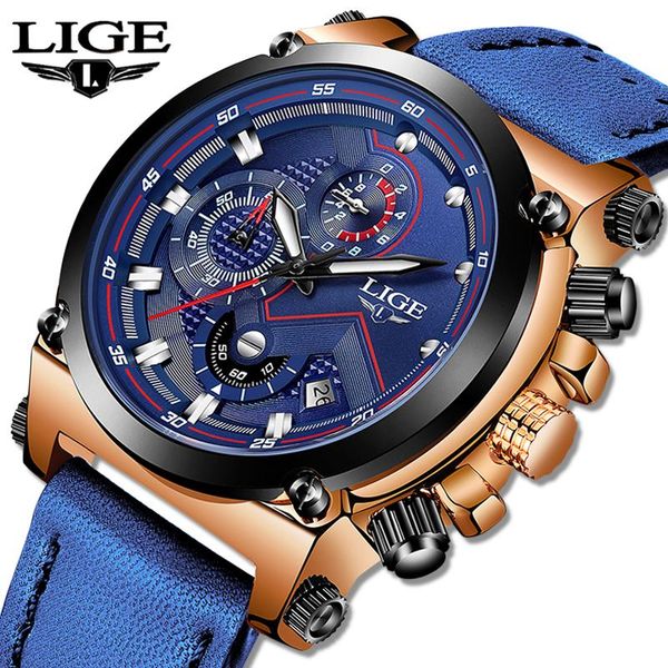 wristwatches lige watch men analog leather sport watches army male chronograph quartz clock relogio masculino, Slivery;brown
wristwatches lige watch men analog leather sport watches army male chronograph quartz clock relogio masculino, Slivery;brown