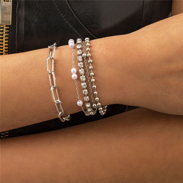 multi layer beaded pearl mixed diamond charm bracelets europe hip hop metal thick chain for women female punk party gold hand jewelry access, Golden;silver
multi layer beaded pearl mixed diamond charm bracelets europe hip hop metal thick chain for women female punk party gold hand jewelry access, Golden;silver