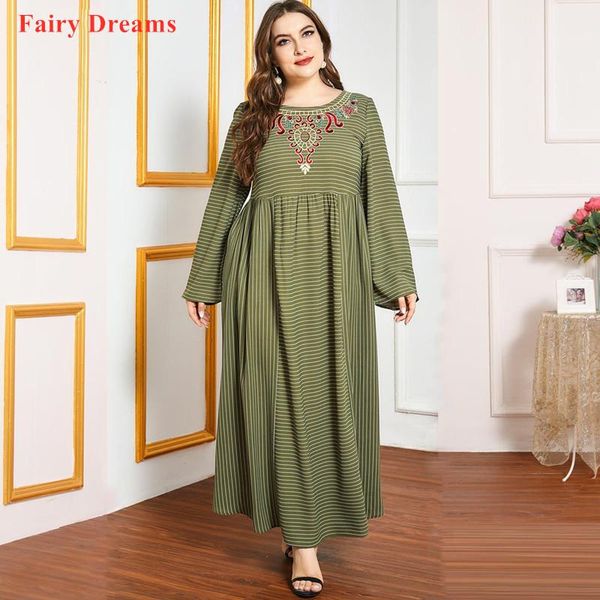 islamic women's abaya fashion stripe stitching embroidery long sleeve elegant casual big swing dress arab muslim lady clothing ethnic, Red
islamic women's abaya fashion stripe stitching embroidery long sleeve elegant casual big swing dress arab muslim lady clothing ethnic, Red