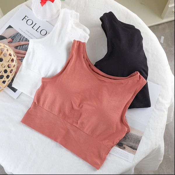 bralette crop summer soft womens cami knitted black tees padded bustier solid beach sports vest tanks, White
bralette crop summer soft womens cami knitted black tees padded bustier solid beach sports vest tanks, White