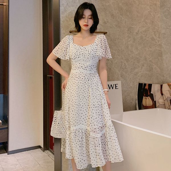 arrival as fashionable female summer square collar short chiffon dress temperament point, Black;gray
arrival as fashionable female summer square collar short chiffon dress temperament point, Black;gray