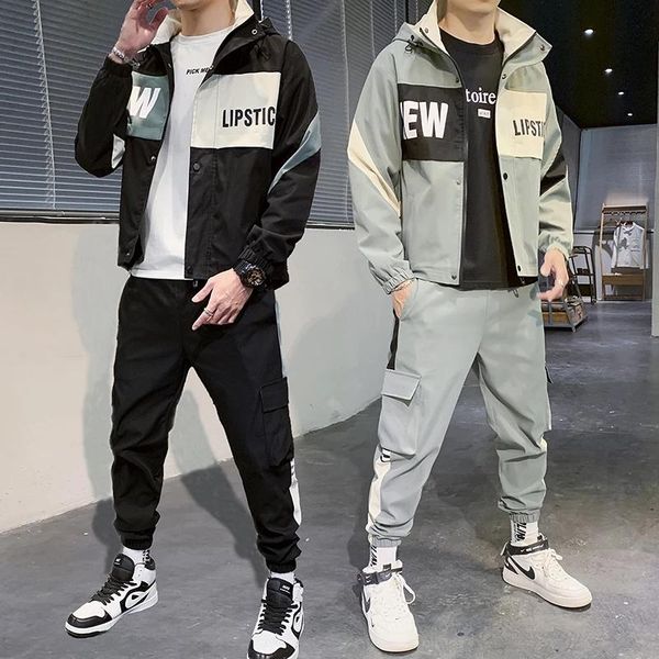 men's tracksuits tracksuit man two piece set sweatsuit polyester overalls leisure suit hooded jackets and hip hop harlan pants, Gray
men's tracksuits tracksuit man two piece set sweatsuit polyester overalls leisure suit hooded jackets and hip hop harlan pants, Gray